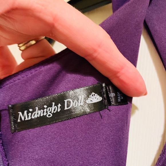 Royal purple high low gown! - Picture 4 of 5